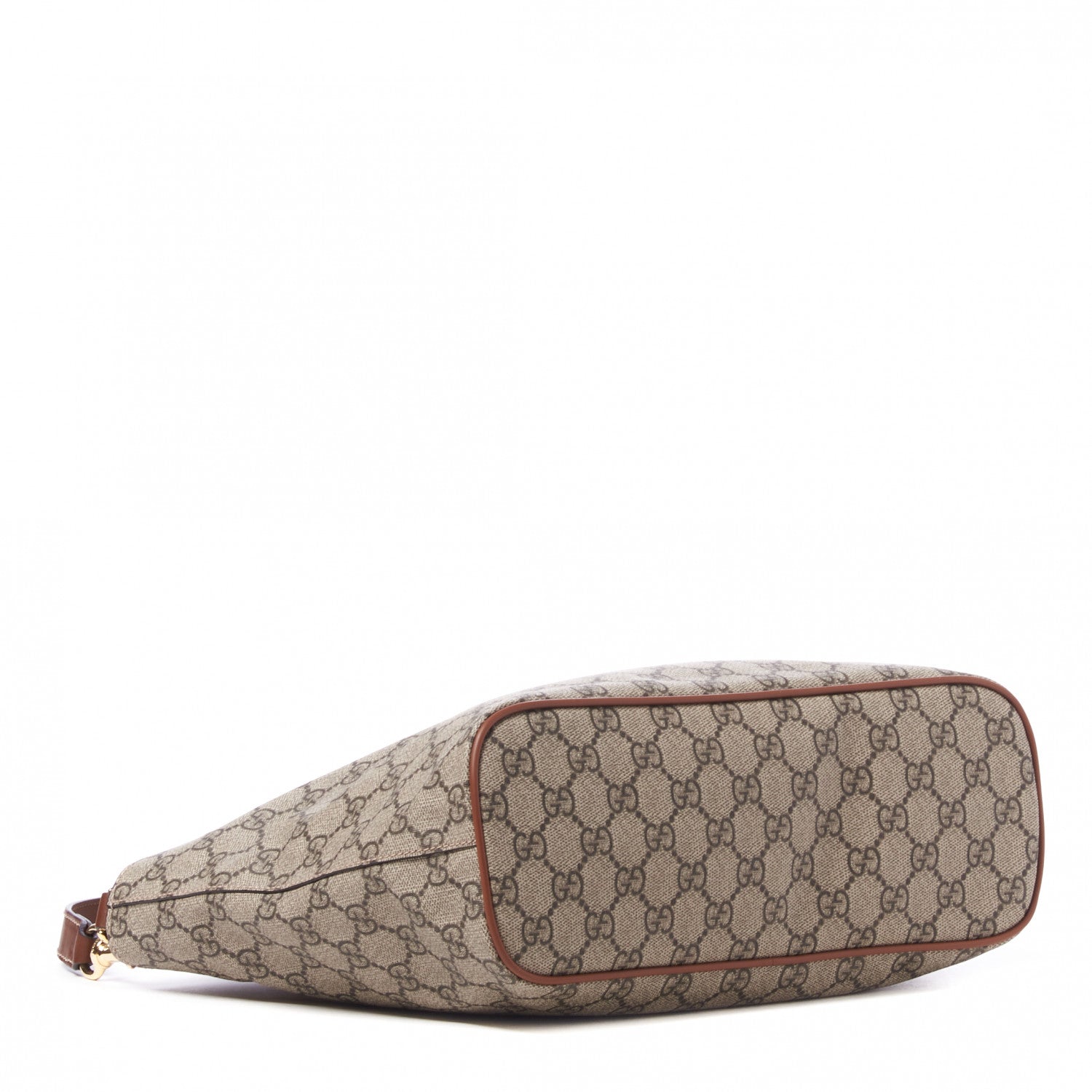 Gucci Soft GG Supreme Monogram Small Crossbody Tote Beige Cuir 3 of 8