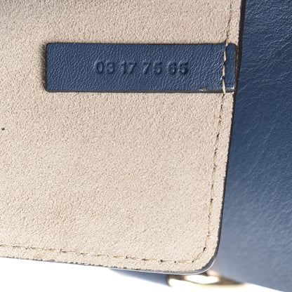 Chloe Suede Calfskin Mini Faye Shoulder Bag Majolica Blue 9 of 10