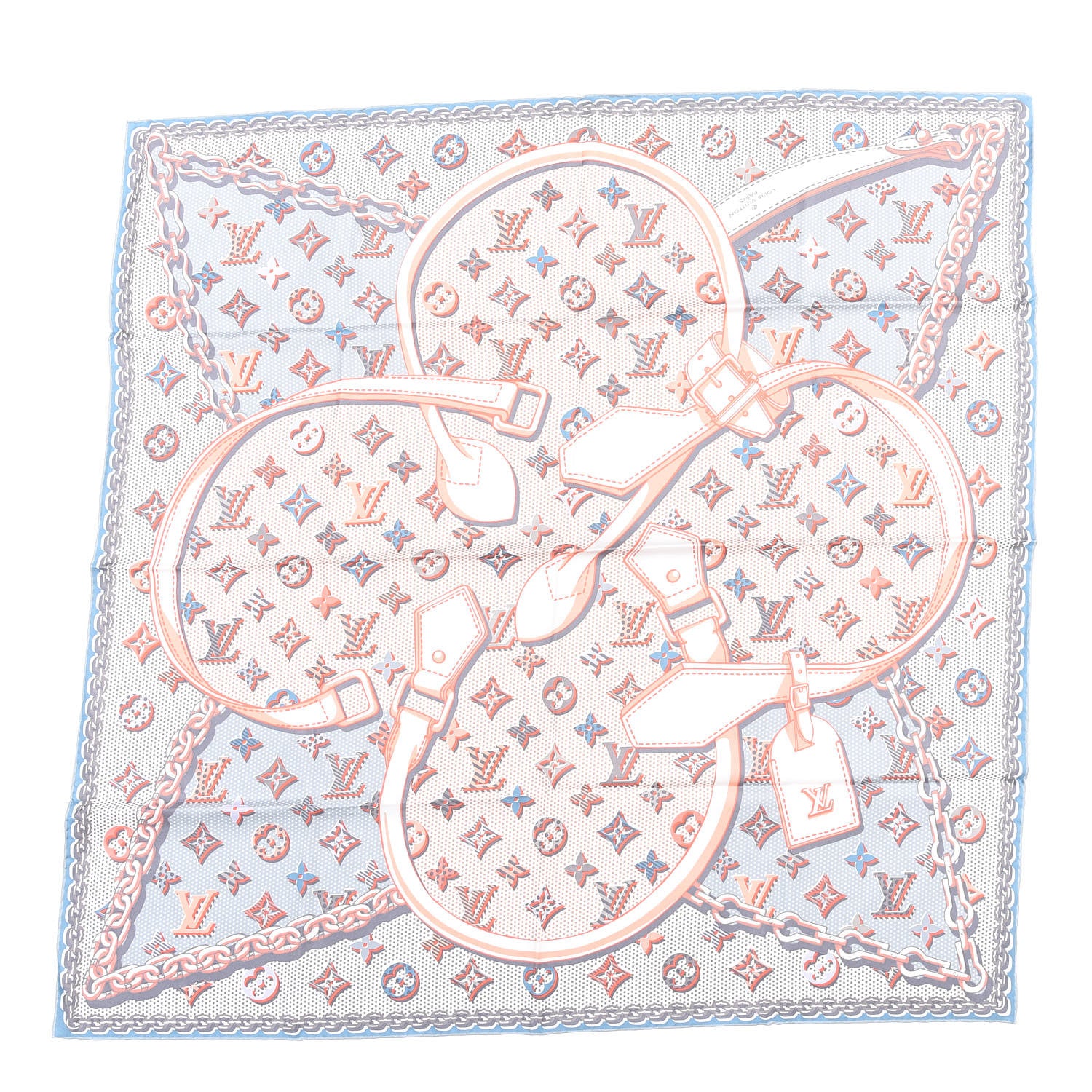 Louis Vuitton Silk Pop Monogram Scarf Blush Clair 1 of 3