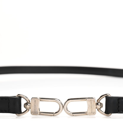 Louis Vuitton Calfskin 16mm Adjustable Shoulder Strap Black 3 of 5