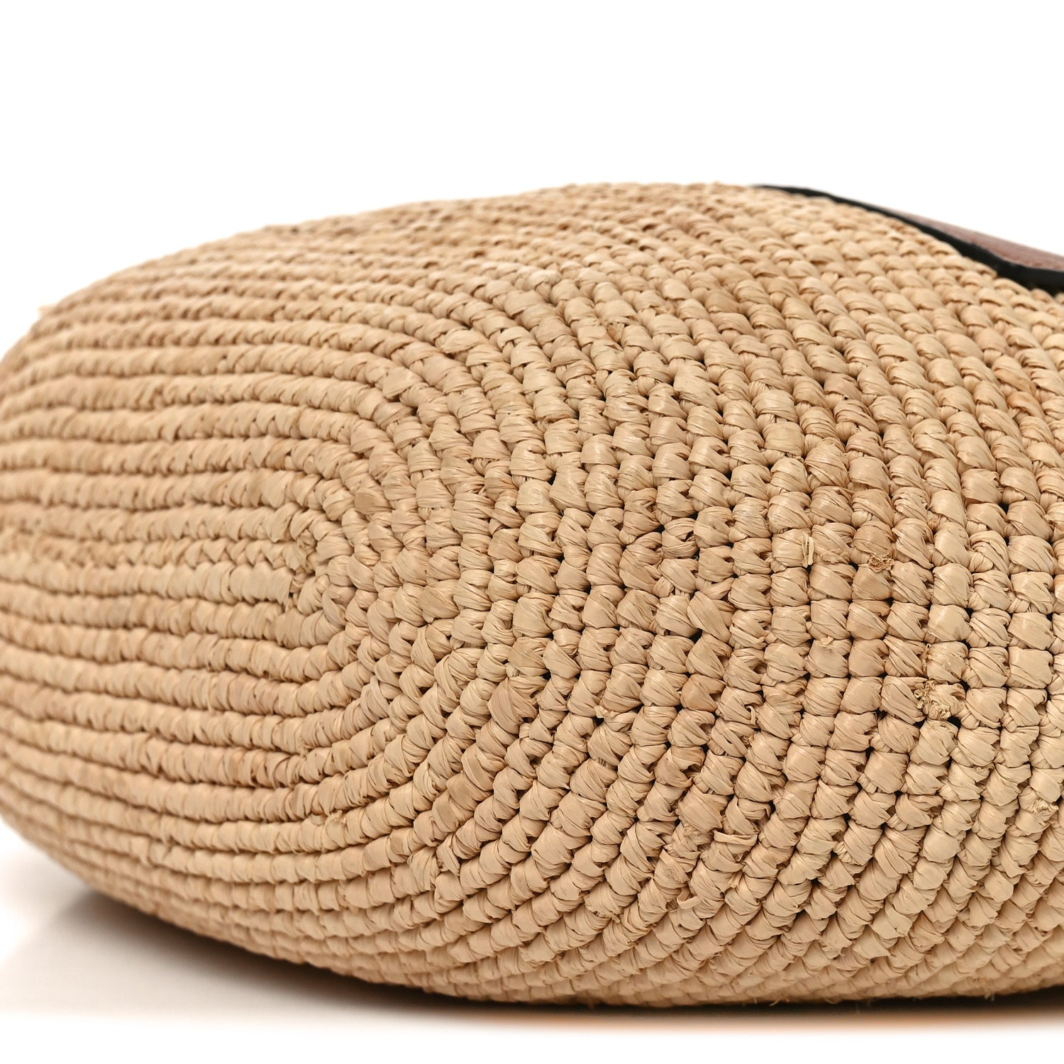 Loewe Raffia Mini Slit Tote Bag Natural Tan 9 of 11