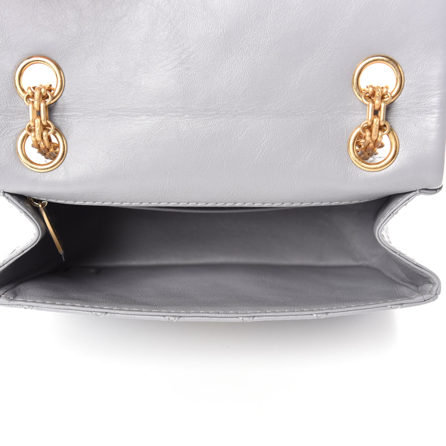 Chanel Aged Calfskin Quilted 2.55 Reissue Mini Flap Grey 5 of 11