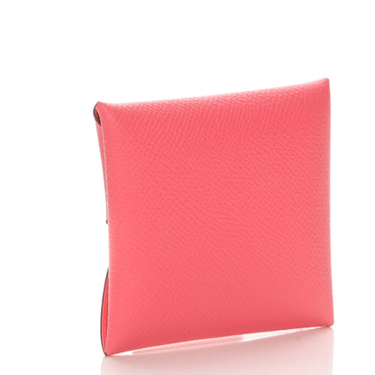 Hermes Epsom Bastia Coin Purse Rose Azalee 3 of 8