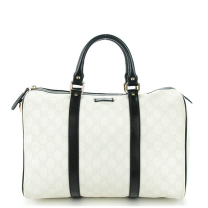 Gucci GG Plus Monogram Medium Joy Boston White Black 1 of 7