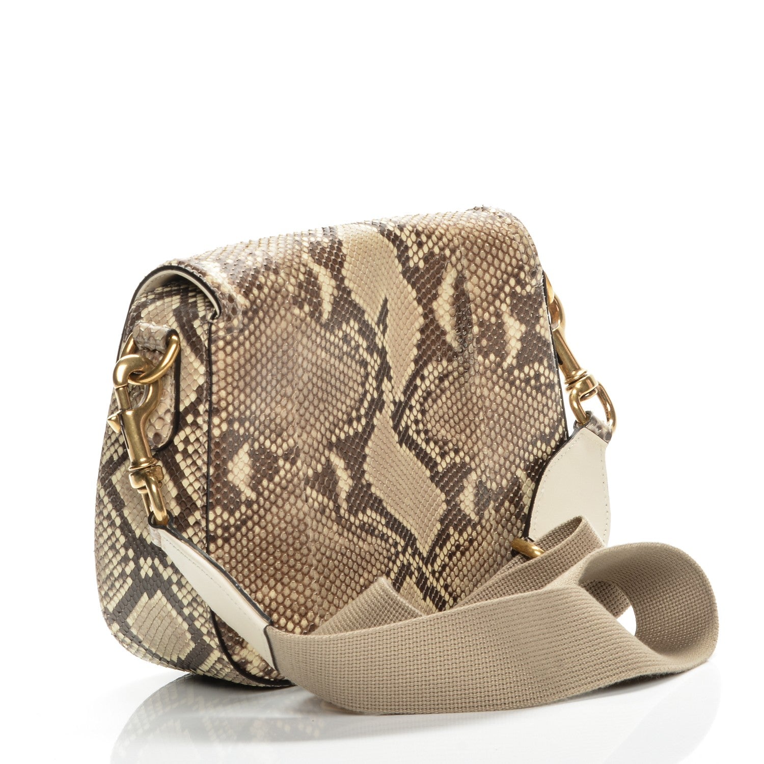 Gucci Python Medium Lady Shoulder Bag Old Roccia 3 of 8