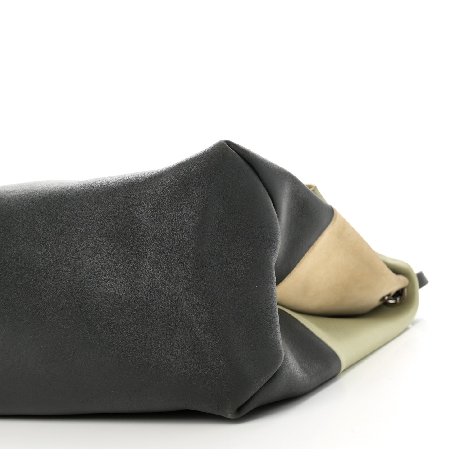 Calfskin Suede All Soft Shoulder Bag Pistachio