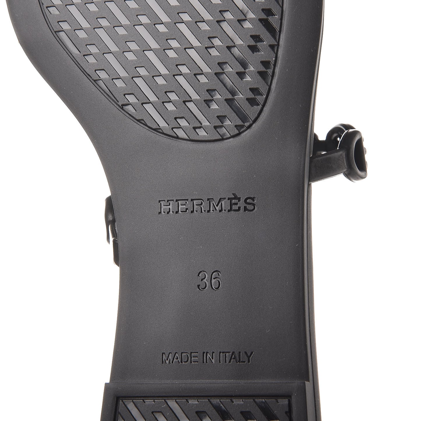 Rubber Chaine d'Ancre Rivage Sandals 36 Black