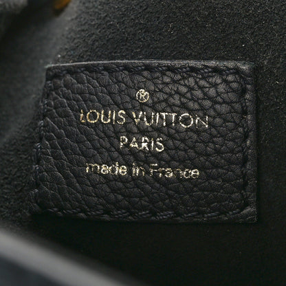Louis Vuitton Calfskin Lockme Bucket MM Black 6 of 9