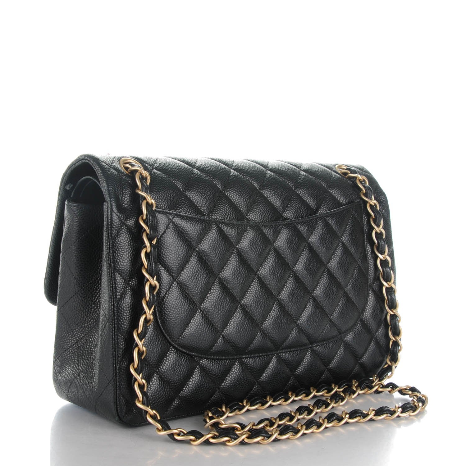 Chanel Caviar Quilted Jumbo Double Flap Black 3 of 9