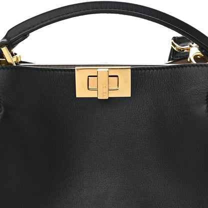 Fendi Vitello Medium Peekaboo Iconic Essentially Satchel Black 8 of 11