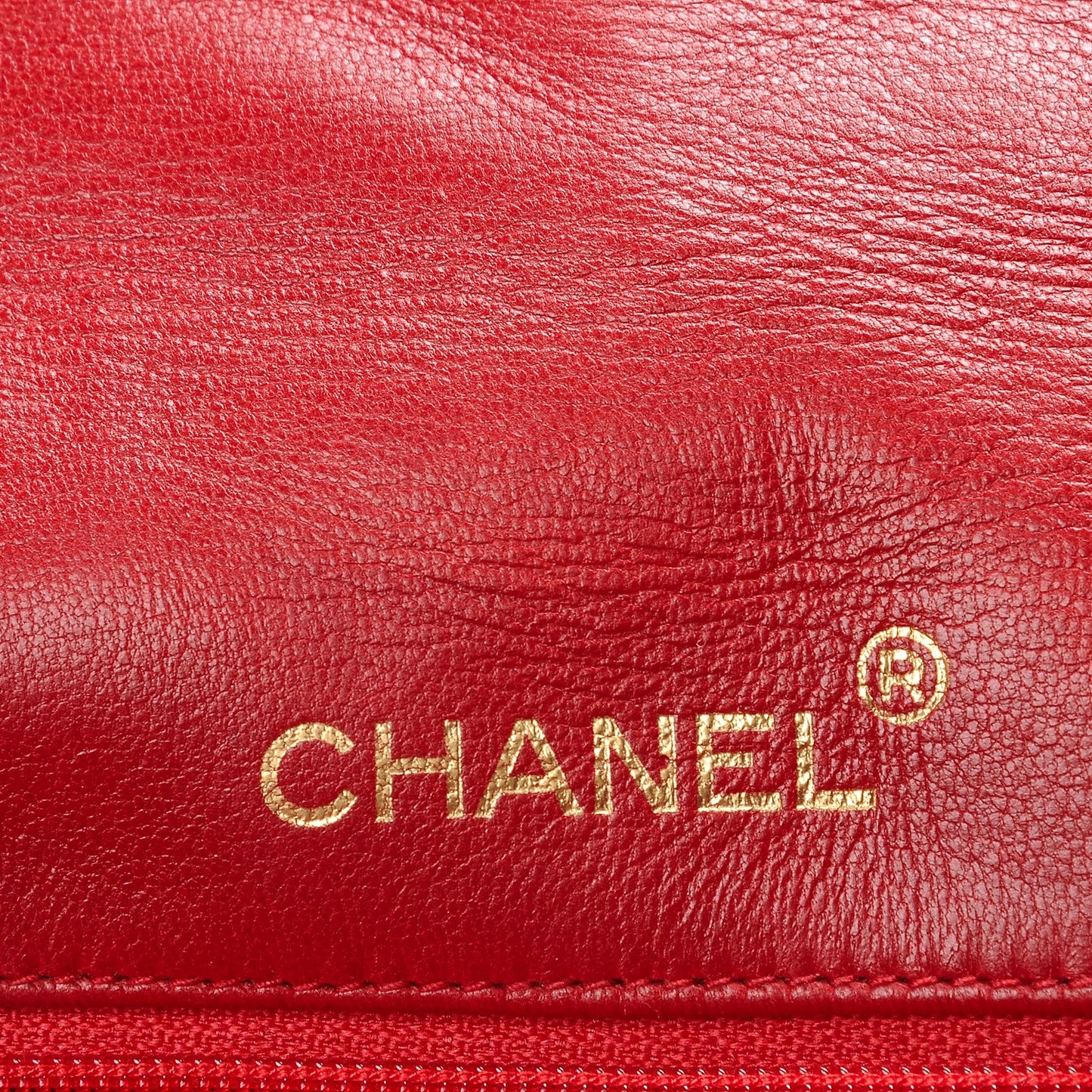 Lambskin Quilted Medium Single Flap Red