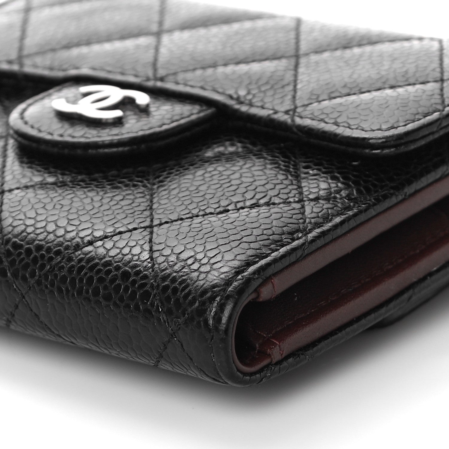 Chanel Caviar Quilted Compact Flap Wallet Black 11 of 13