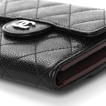 Chanel Caviar Quilted Compact Flap Wallet Black 11 of 13