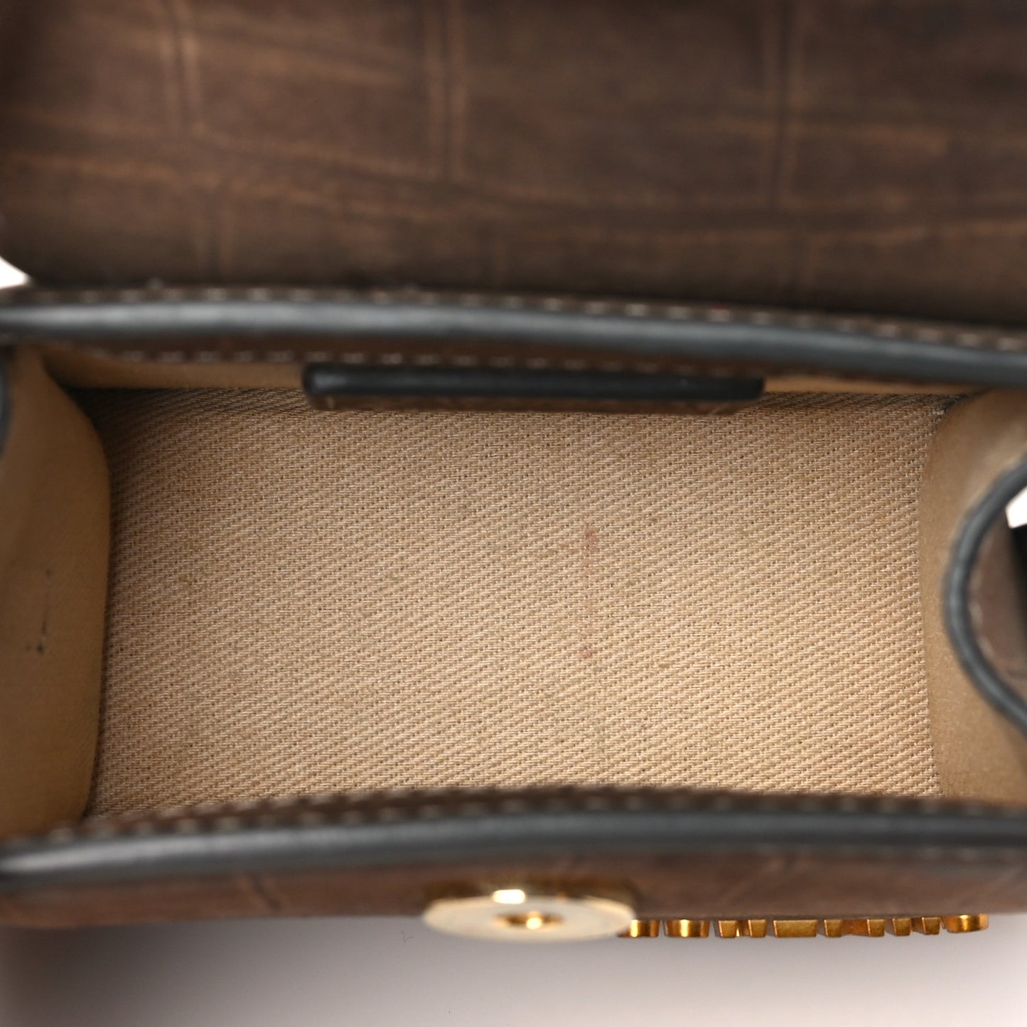 Suede Crocodile Embossed Le Chiquito Brown