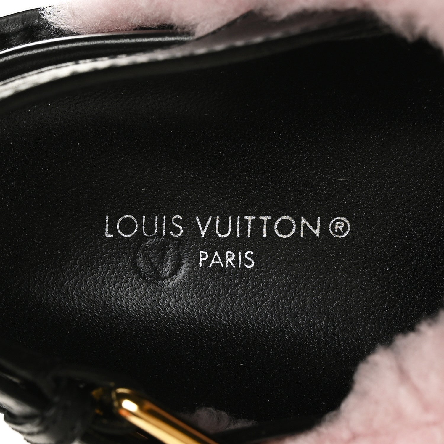 Louis Vuitton Shearling Paseo Sandals 36 Pink 6 of 7