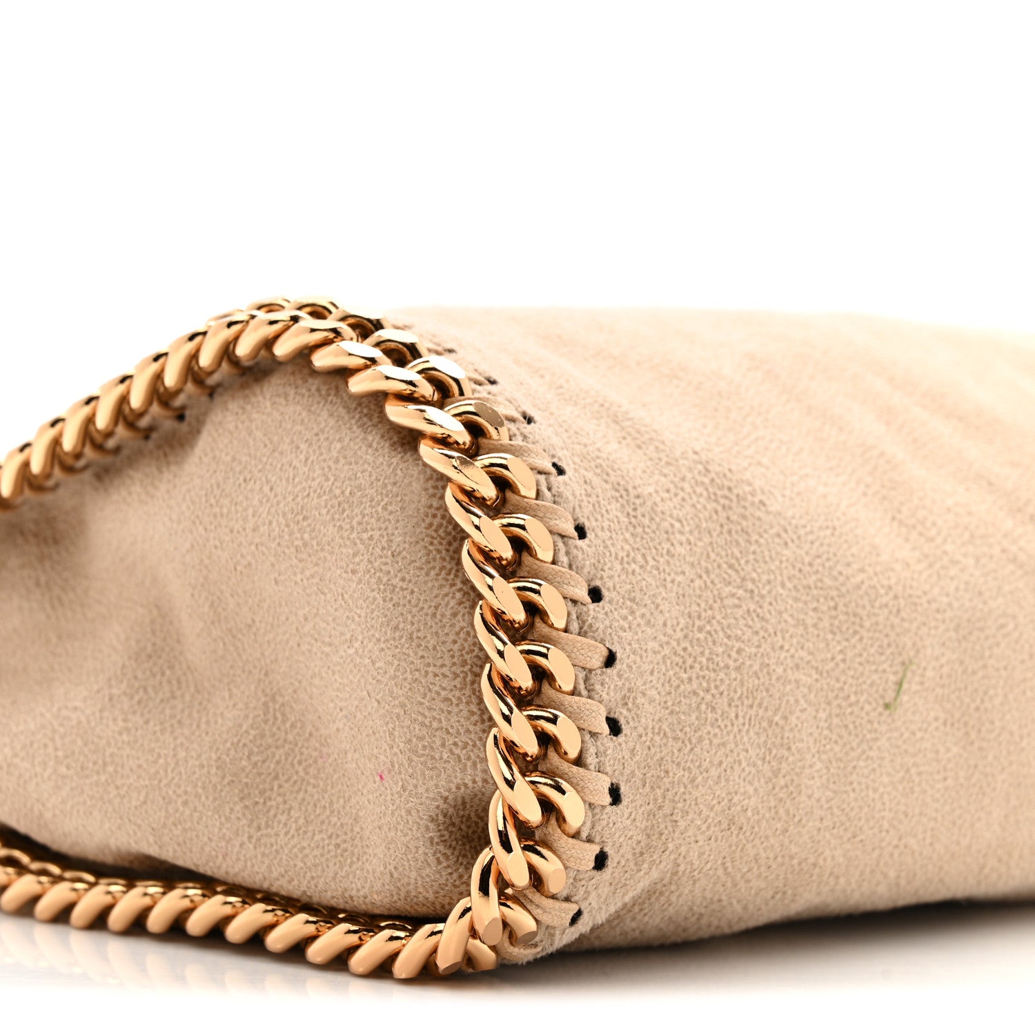 Stella McCartney Shaggy Deer Mini Falabella Fold Over Tote Beige 9 of 13