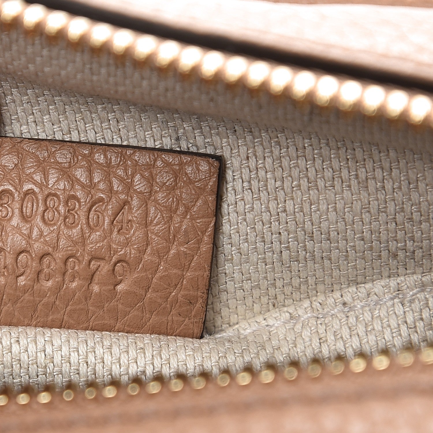 Gucci Pebbled Calfskin Small Soho Disco Bag Rose Beige 7 of 8
