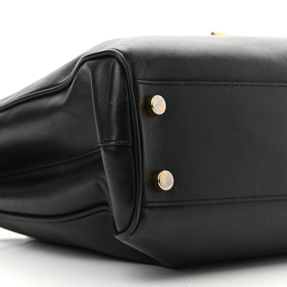 Saint Laurent Soft Calfskin Monogram Cassandre Shopper Black 9 of 11