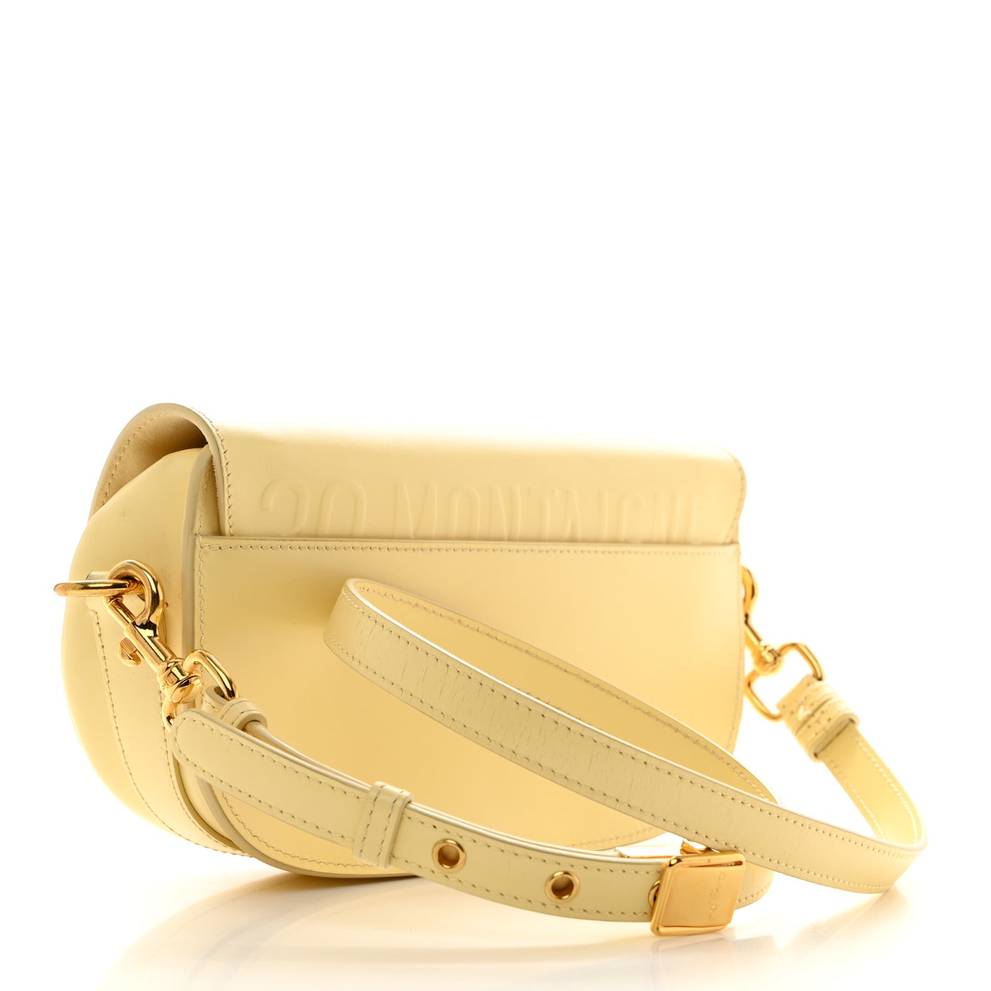 Box Calfskin East West Bobby Bag Pale Yellow
