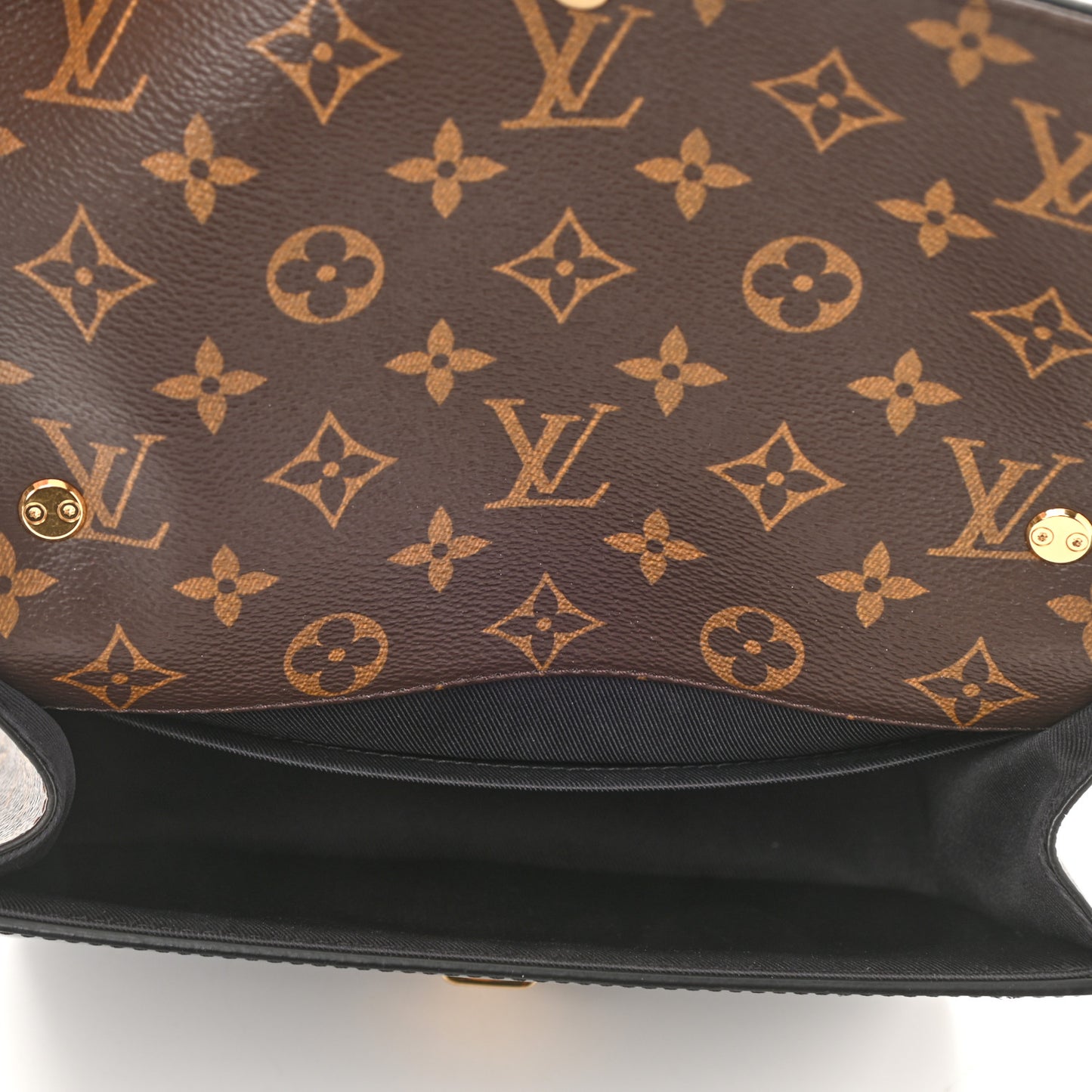 Patent Calfskin Monogram Cherrywood BB Black