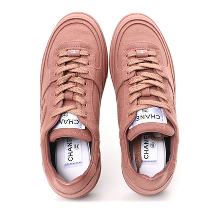 Chanel Wool Mixed Fibers Womens CC Sneakers 39 Pink 2 of 10