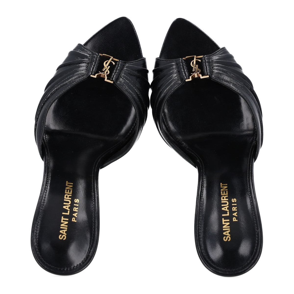 Saint Laurent Nappa Sugar Babylone 90 Mules 38 Black 2 of 11