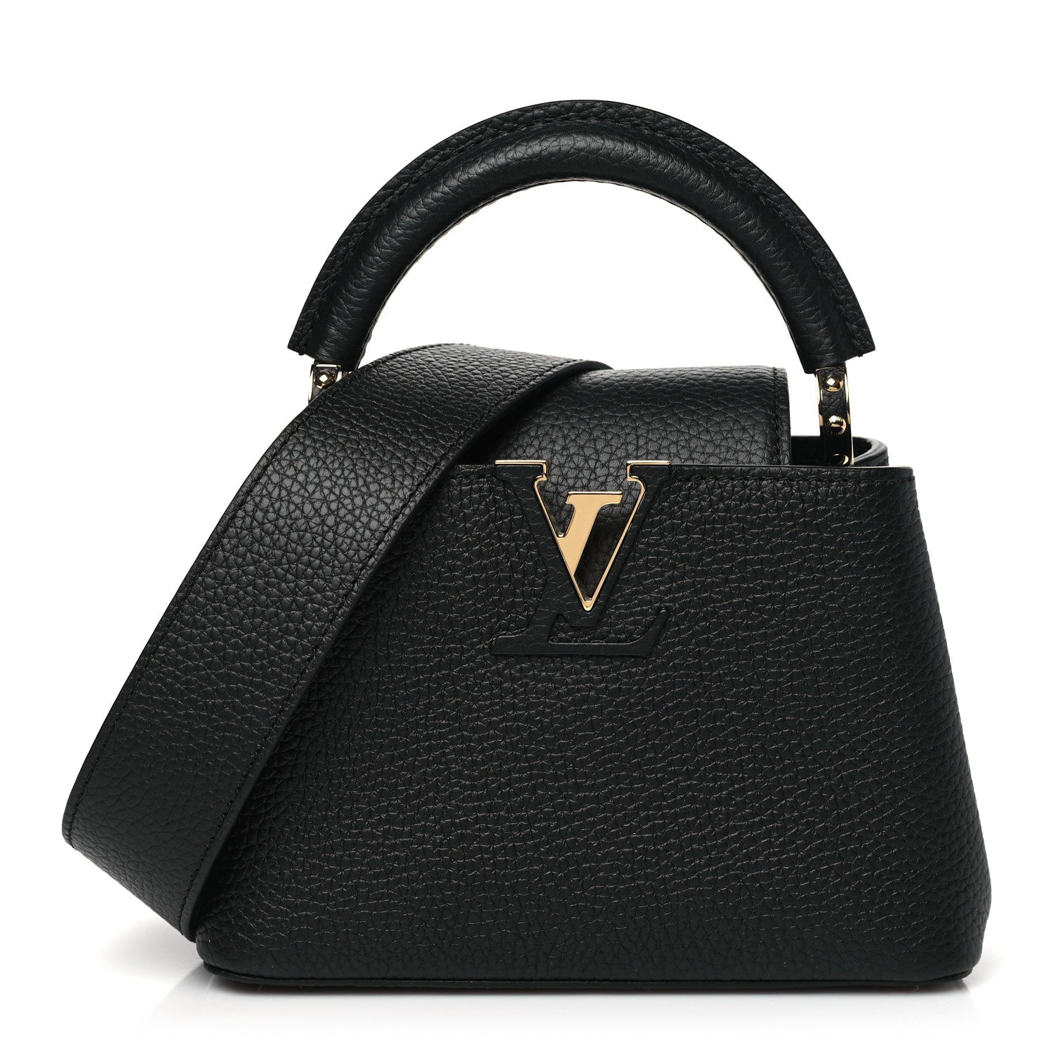 Louis Vuitton Taurillon Mini Capucines Black 1 of 9