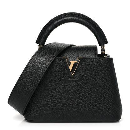 Louis Vuitton Taurillon Mini Capucines Black 1 of 9