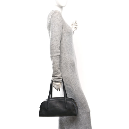 Mansur Gavriel Pebbled Calfskin Handbag Black 2 of 9