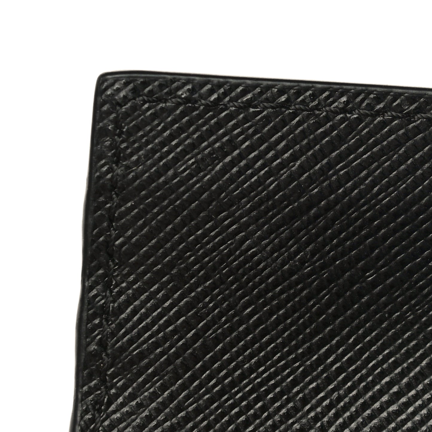 Saffiano Triangle Card Case Black