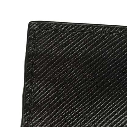 Prada Saffiano Triangle Card Case Black 10 of 10