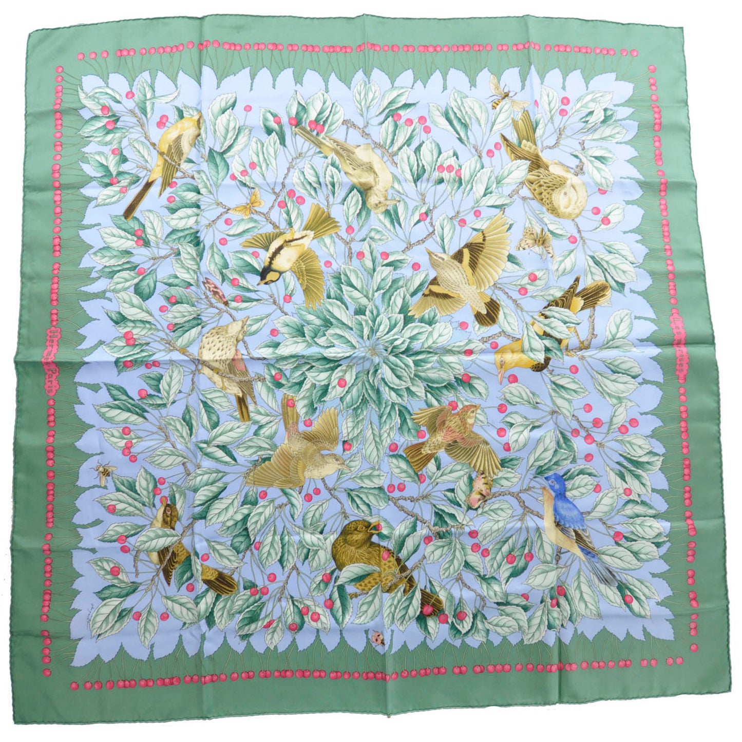 Silk Les Merises Scarf 90