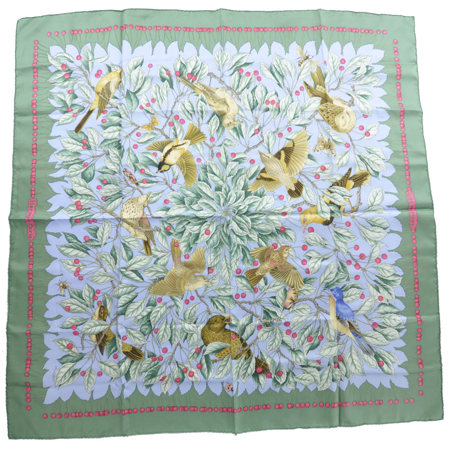 Hermes Silk Les Merises Scarf 90 1 of 4