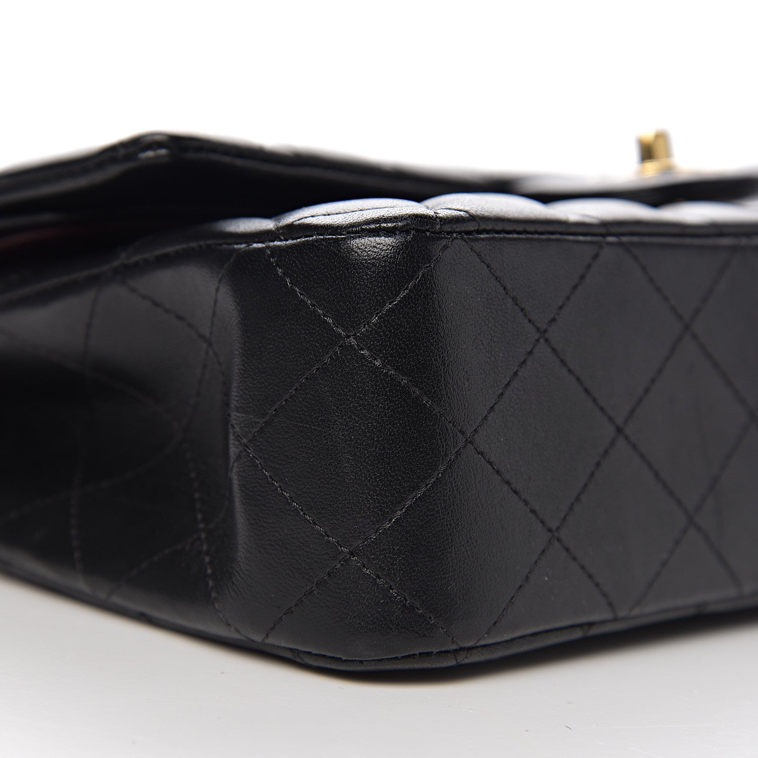 Chanel Lambskin Quilted Medium Double Flap Black 7 of 14