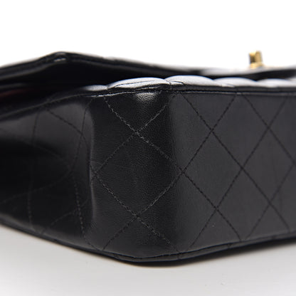 Chanel Lambskin Quilted Medium Double Flap Black 7 of 14