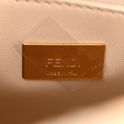 Fendi Nappa Interlace Mini Peekaboo Iconic Satchel Camelia 7 of 10