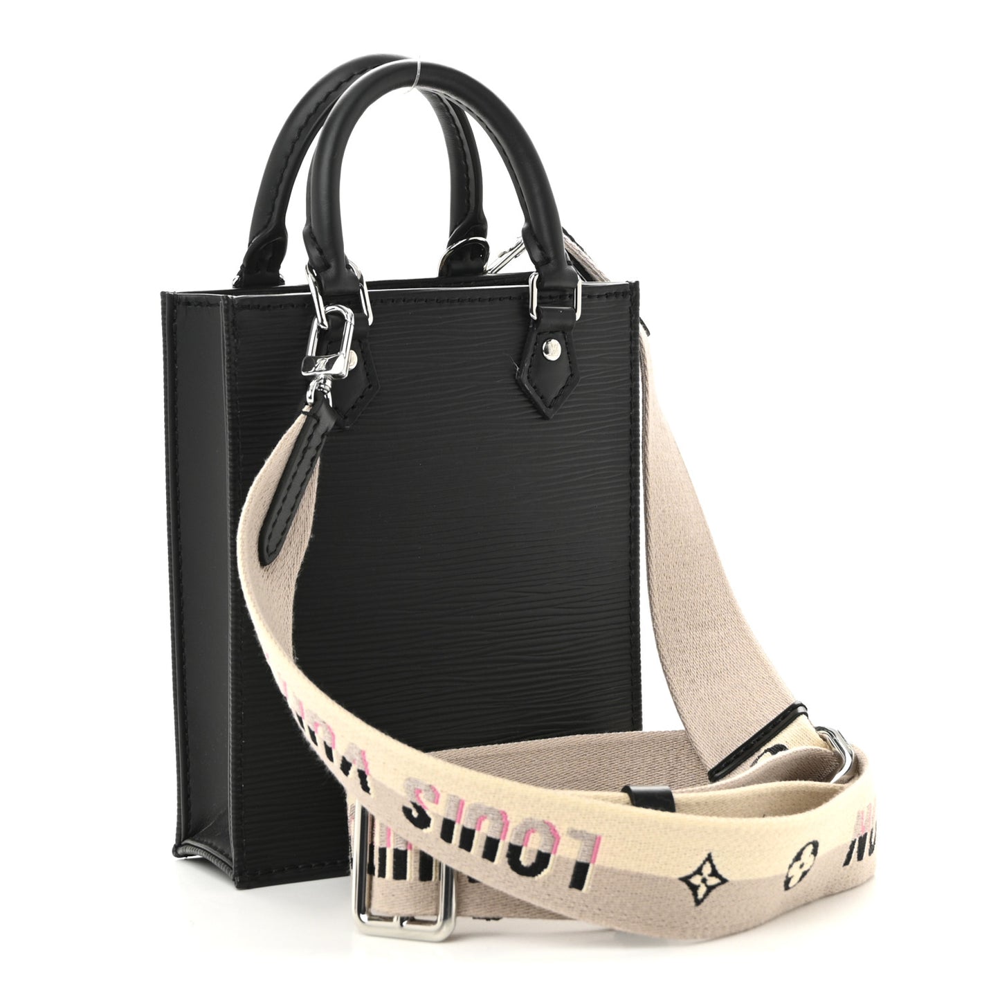 Epi Jacquard Petit Sac Plat Black