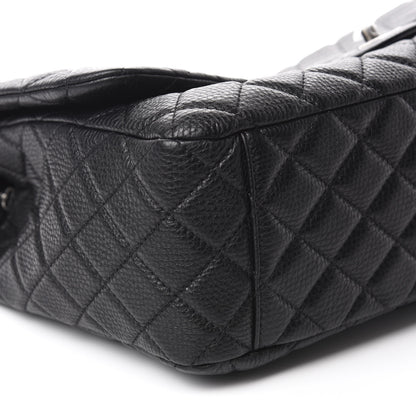 Chanel Calfskin Quilted Small XXL Travel Flap Bag Black 6 of 11