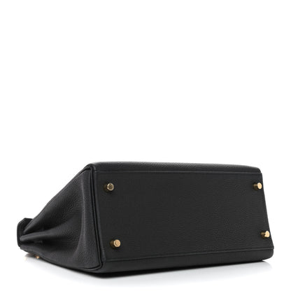 Hermes Togo Kelly Retourne 28 Black 6 of 18