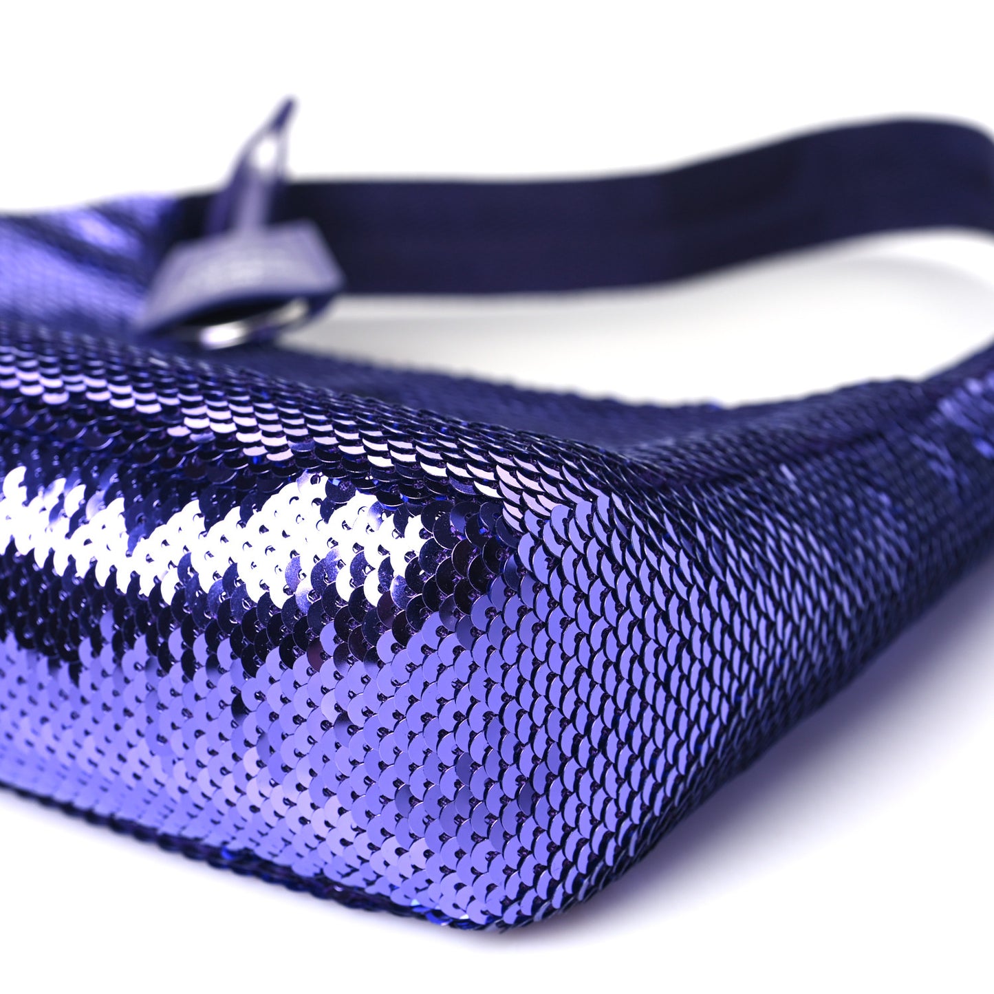 Paillettes Sequin Mini Re-Edition 2000 Bag Iris Black