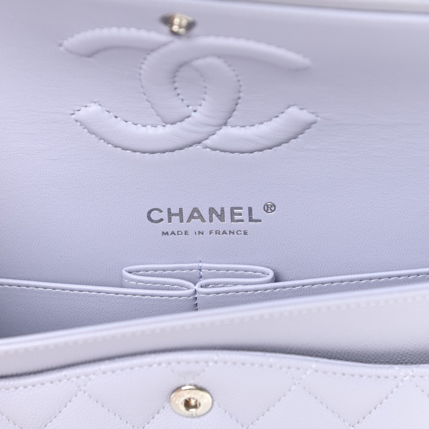 Chanel Caviar Quilted Medium Double Flap Light Purple 5 of 10