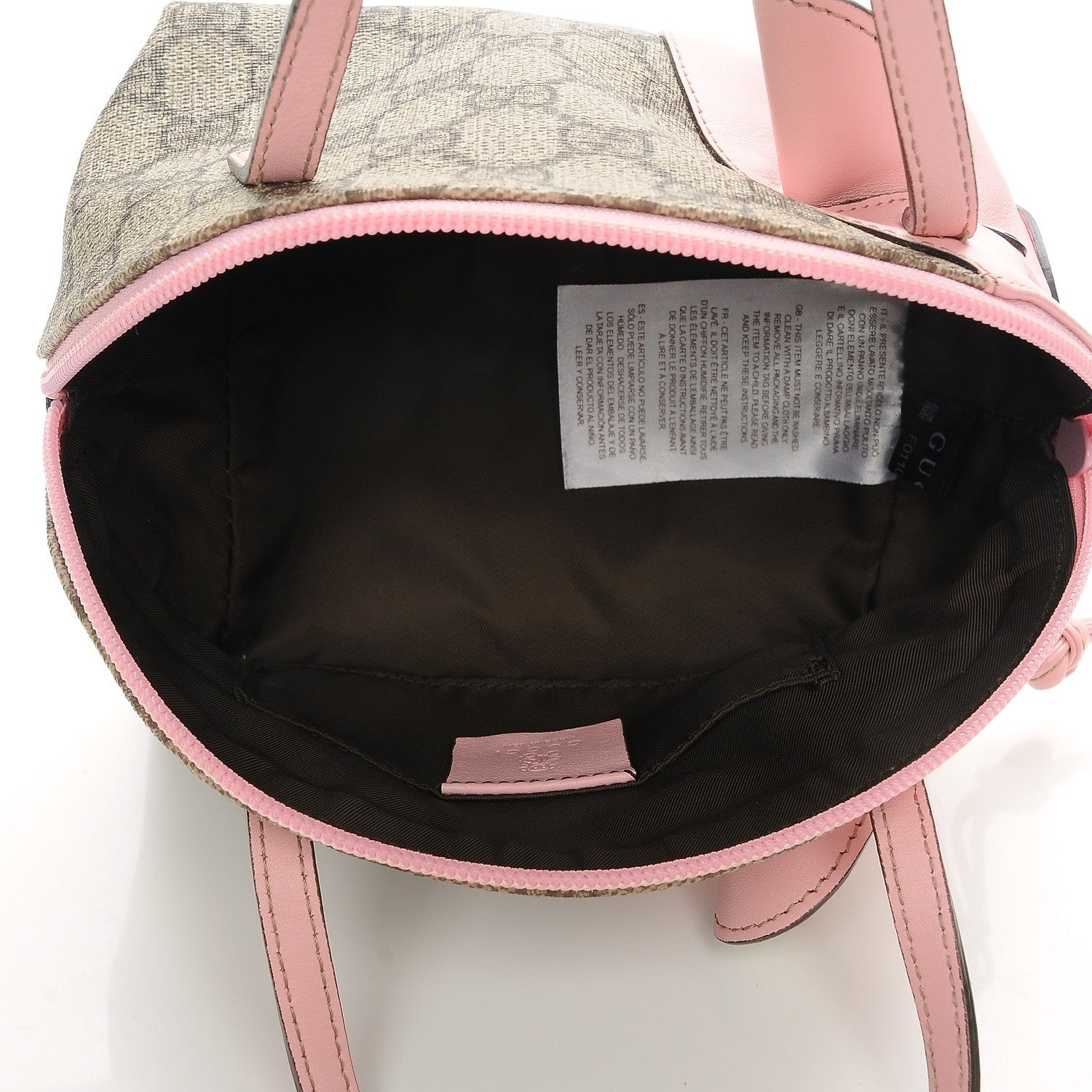 Gucci GG Supreme Monogram Children's Zoo Pig Pink 6 of 9