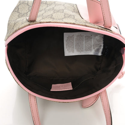Gucci GG Supreme Monogram Children's Zoo Pig Pink 6 of 9