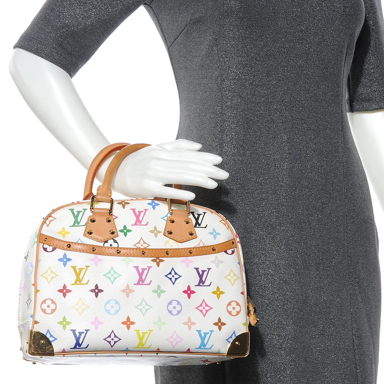 Louis Vuitton Monogram Multicolor Trouville White 2 of 7
