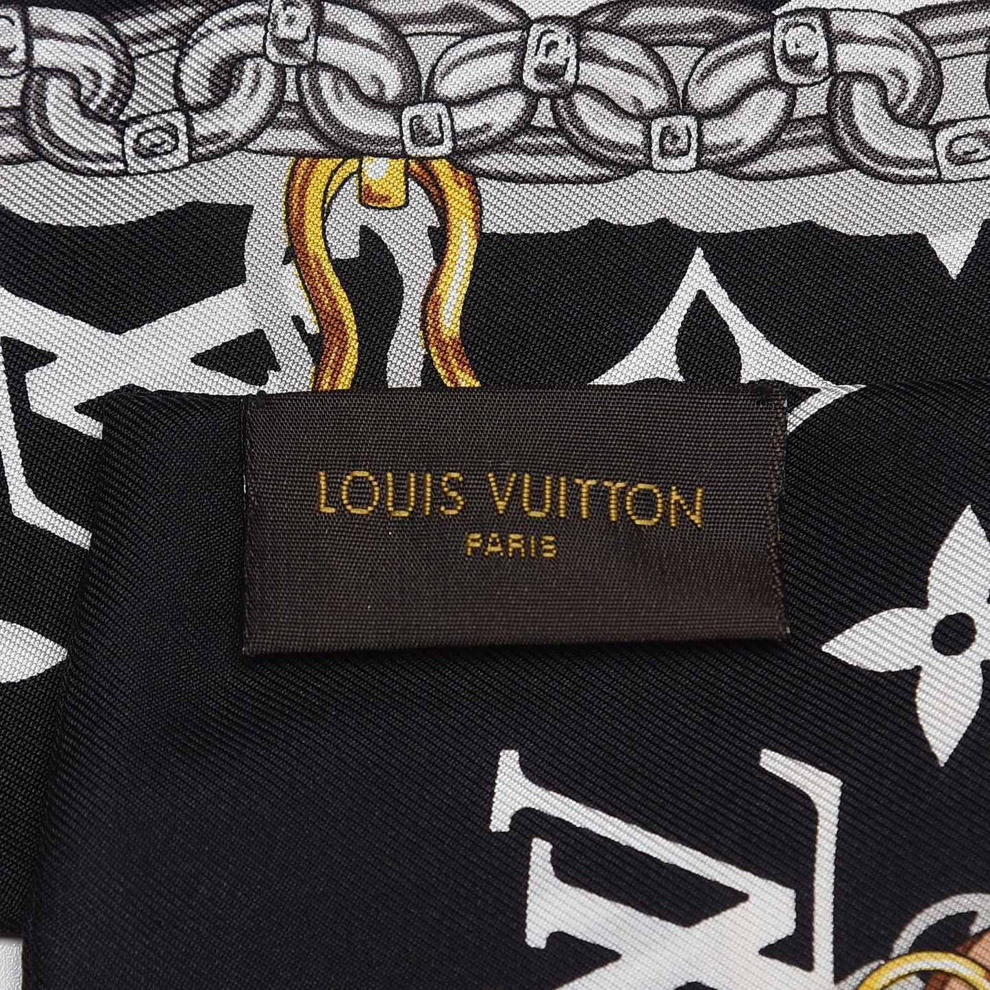 Silk Monogram Confidential Bandeau Black