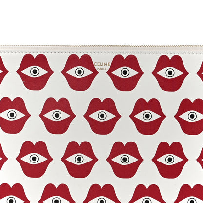 Celine X ANNELI SANAYE HENRIKSSON Smooth Calfskin Telepathic Pouch Red White 7 of 9
