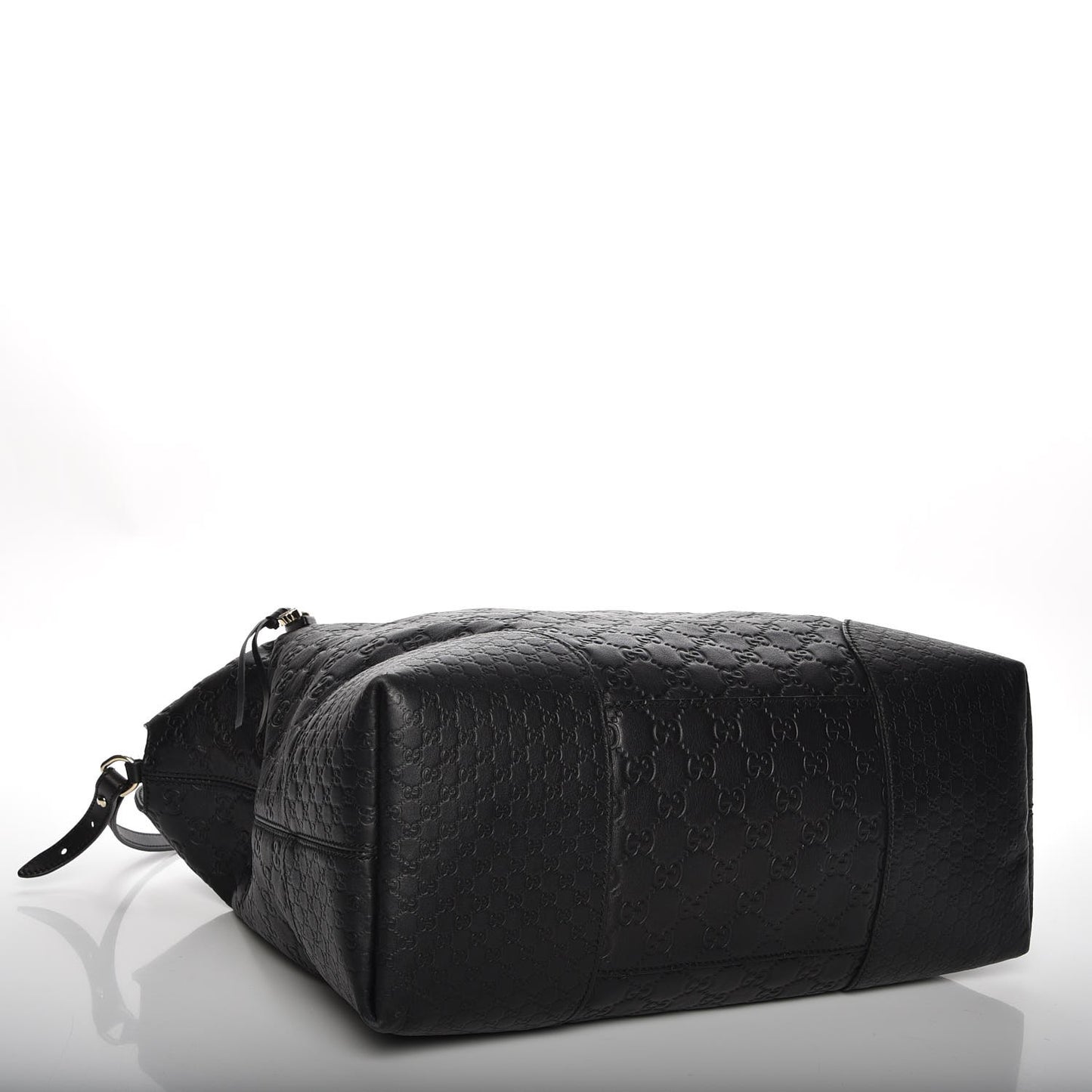 Guccissima Large Bree Foldover Tote Black