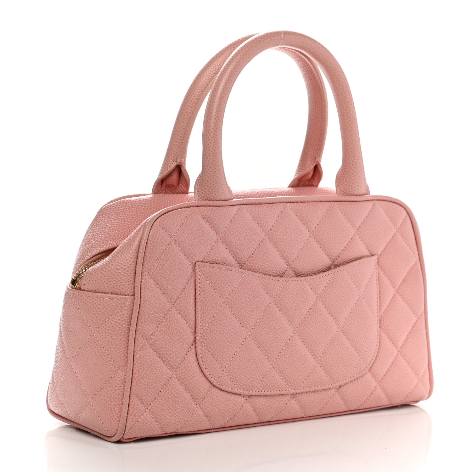 Chanel Caviar Quilted Small Bowler Pink 3 of 10