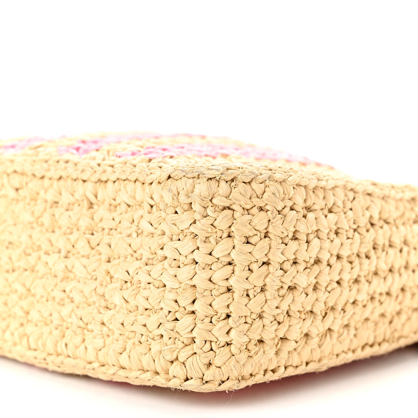Yarn Raffia Effect Crochet Striped Re-Edition 2005 Shoulder Bag Naturale Petalo
