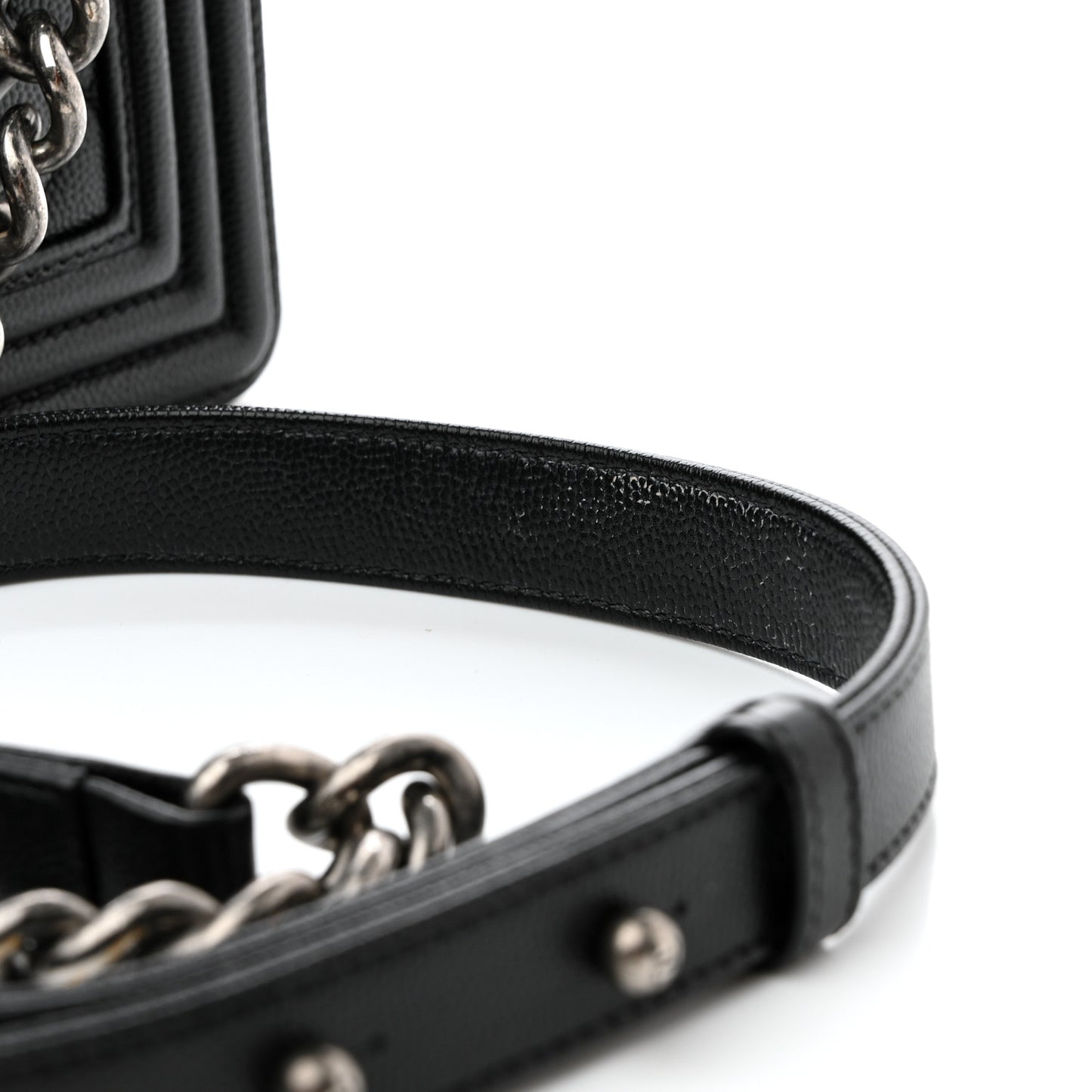 Caviar Quilted Small Boy Flap Black